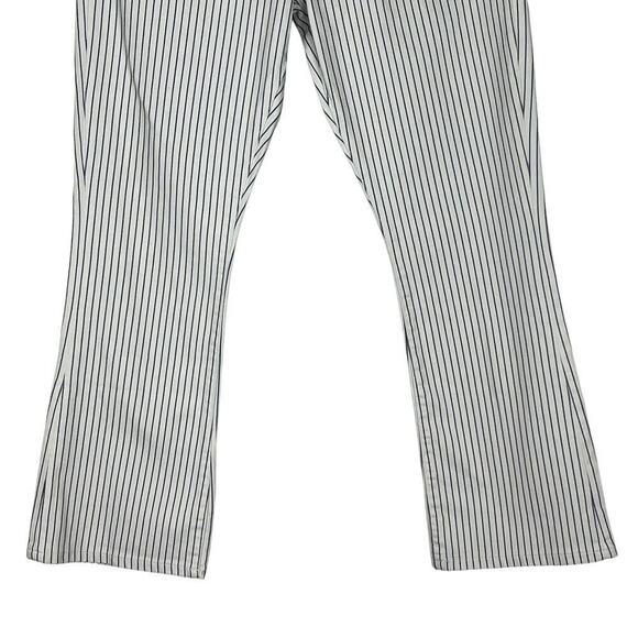 FRAME LE CROP MINI BOOT PINSTRIPE‎ JEANS IN COBALT MULTI NWT WOMEN'S SIZE 25 - Picture 4 of 16